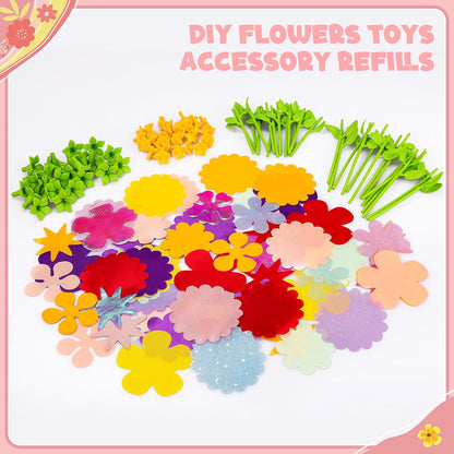 DIYのファブリックフラワーブーケおもちゃアクセサリー - フラワーマーケットおもちゃアクセサリー - アート＆クラフトおもちゃアクセサリー - Mybeaddiy